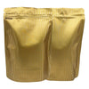 Double-Sided Stripe Design Mylar Stand Strong® Bags - Rigid Gold