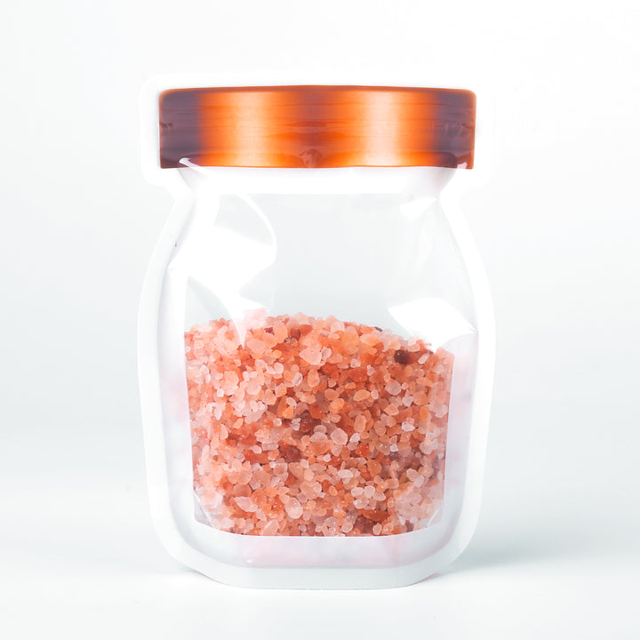 QQ Studio® Preserved Clear Copper Lid Color Jar Shaped Design Stand Poly Plastic QuickQlick™ Bags