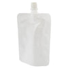 Glossy Plastic Stand Pouch with Top Screw Cap Spout - White