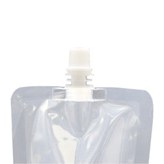 Glossy Clarity Clear Plastic Stand Pouch with Top Screw Cap Spout