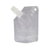 Glossy Clarity Clear Plastic Stand Pouch with Corner Screw Cap Spout and Hang Hole