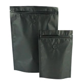Dark Roast Black Foil Coffee Valve Stand Strong® Pouches with Zipper Seal