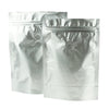 New Kettle Silver Foil Coffee Valve Stand Strong® Pouches with Zipper Seal - New Kettle Silver
