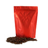 Foil Coffee Valve Stand Strong™ Pouches with Zipper Seal - Americano Red