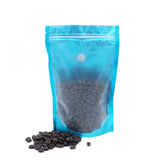Nutty Blue Coffee Valve Stand Strong® Packaging Bags with Zipper Seal