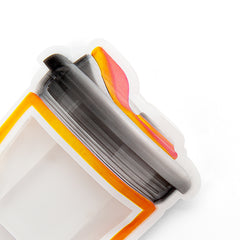 Reusable Flat Zipper Seal Bags – Fun Colored Shaker Bottle Shaped Plastic