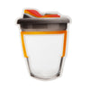 Sunset Orange Shaker Bottle Shaped Plastic Stand Strong® Bags - Sunset Orange