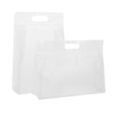 Frosted Polyethylene Side Gusset Stand Strong® Bags with Die-Cut Handles
