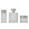 Double-Sided Aluminum Cosmetic Bottle Shape Open Bottom Bags - Gray