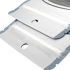 Glossy Plastic Zipper Bags with Transparent Framed Window and Hang Hole