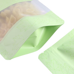 Matte Fall Green Maple Leaves Design Aluminum Stand Strong® Bags