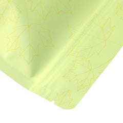 Matte Frosted Window Maple Leaves Design Aluminum Stand Strong® Bags