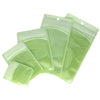 Glossy Plastic Zipper Bags with Transparent Framed Window and Hang Hole - Mint Green