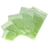 Glossy Mint Green Plastic QuickQlick® Bags with Hang Hole
