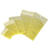 Glossy Plastic Zipper Bags with Transparent Framed Window and Hang Hole - Yellow Horizon