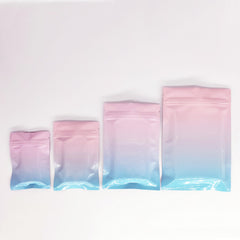 Glossy Cotton Candy Pink Two-Tone Ombre Gradient Mylar QuickQlick® Bags