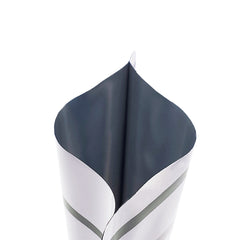 Glossy Sunscreen White Aluminum Bottle Shape Open Bottom Bags