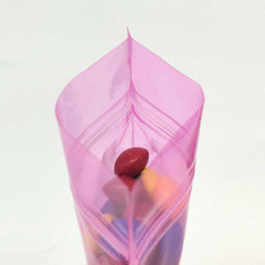 Glossy Fuchsia Purple Plastic Flat QuickQlick® Bags