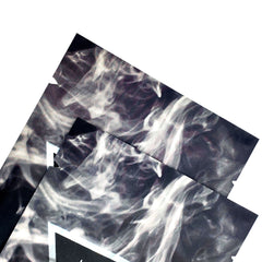 Herbal Black Incense Blend Pattern Design Metallic Foil Open Fill Bags