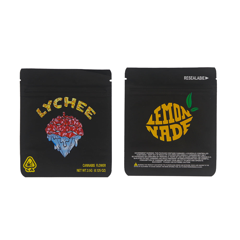 Fruit Flavor Designed Smell Proof Metallized Foil Stand Strong® Bags