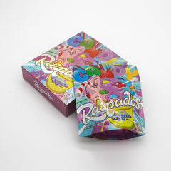 Holographic Shaved Ice Smell Proof Metallized Foil Stand Strong Bags with Matching Box 3.5g