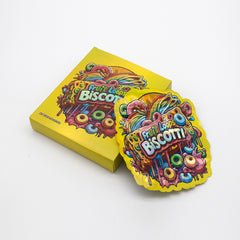 Flat Zipper Seal – Colorful Cereal Design Smell Proof Mylar Foil with Matching Box 3.5g