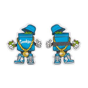 Flat Zipper Seal Bags – Blue Cookie Die Cut Man Smell Proof Bags