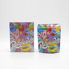 Holographic Shaved Ice Smell Proof Metallized Foil Stand Strong Bags with Matching Box 3.5g