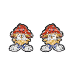 Flat Zipper Seal – Die Cut Mushroom Boy Smell Proof Mylar Foil with Matching Box 3.5g