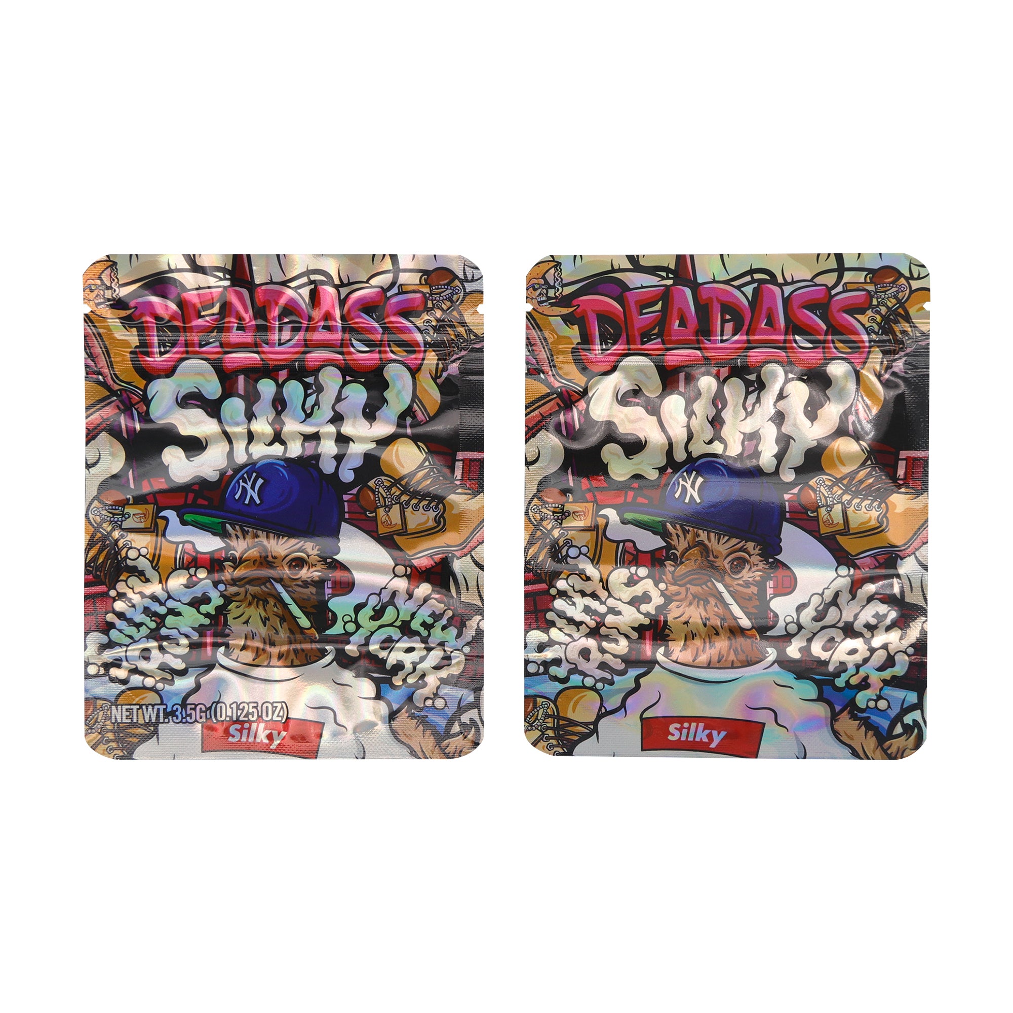 Holographic Silky Smell Proof Metallized Foil Stand Strong® Bags