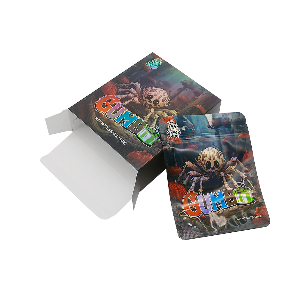 Holographic Tarantula Smell Proof Metallized Foil Stand Strong® Bags with Matching Box