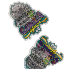 Flat Zipper Seal Bags – Holographic Gorilla Die Cut Smell Proof Mylar Foil