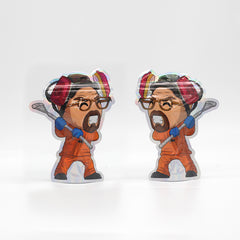 Holographic Science-Inspired Smell Proof Metallized Foil Stand Strong Bags with Matching Clear Window Box 3.5g