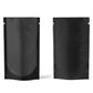 Matte Half Coal Black Plastic Open Top Stand Up SlickSeal™ Bags