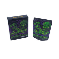 Half Diamond Zombies Smell Proof Metallized Foil Stand Strong® Bags with Matching Box