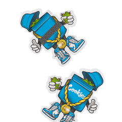 Flat Zipper Seal Bags – Blue Cookie Die Cut Man Smell Proof Bags