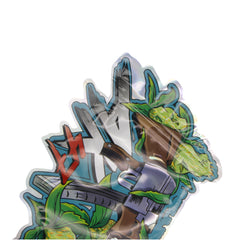 Flat Zipper Seal Bags – Holographic AK Smell Proof Mylar Foil