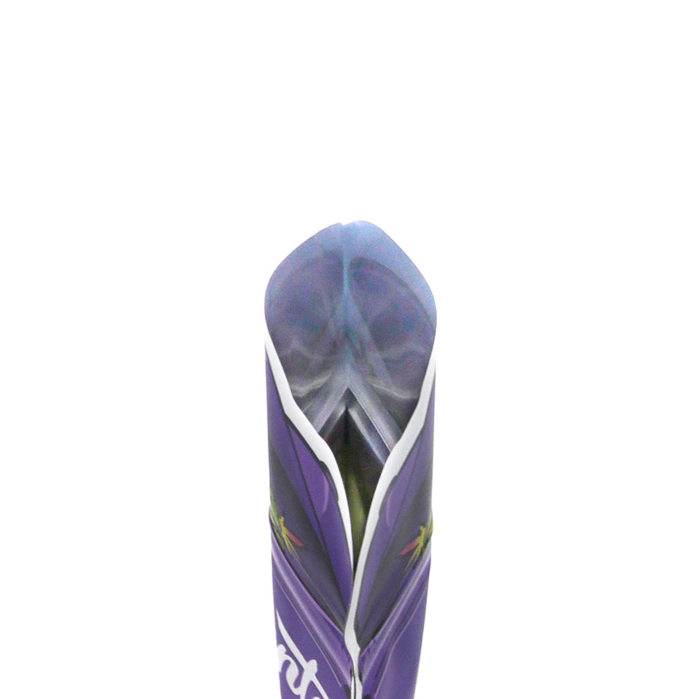 Flat Zipper Seal Bags – Purple Chain Man Die Cut Smell Proof