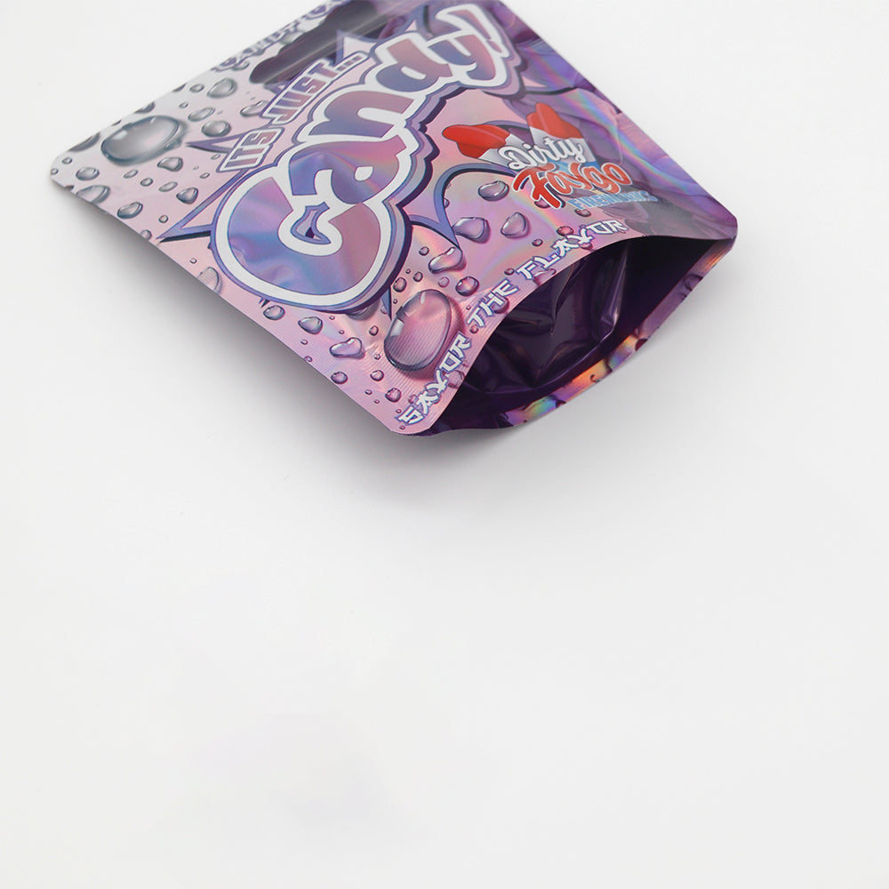 Holographic Popsicle Smell Proof Metallized Foil Stand Strong Bags with Matching Box 3.5g