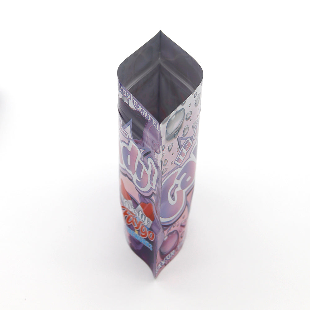 Holographic Popsicle Smell Proof Metallized Foil Stand Strong Bags with Matching Box 3.5g
