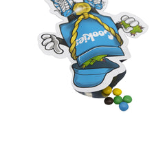 Flat Zipper Seal Bags – Blue Cookie Die Cut Man Smell Proof Bags