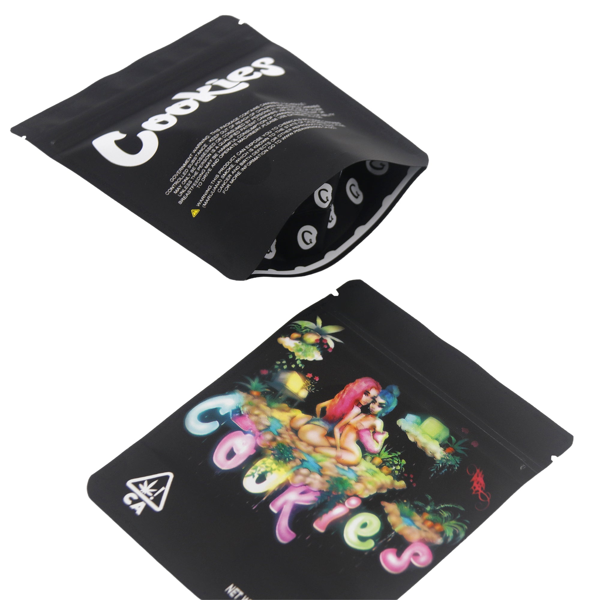 Mixed Cookie Print Smell Proof Metallic Foil Stand Strong® Bags