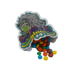 Flat Zipper Seal Bags – Holographic Gorilla Die Cut Smell Proof Mylar Foil