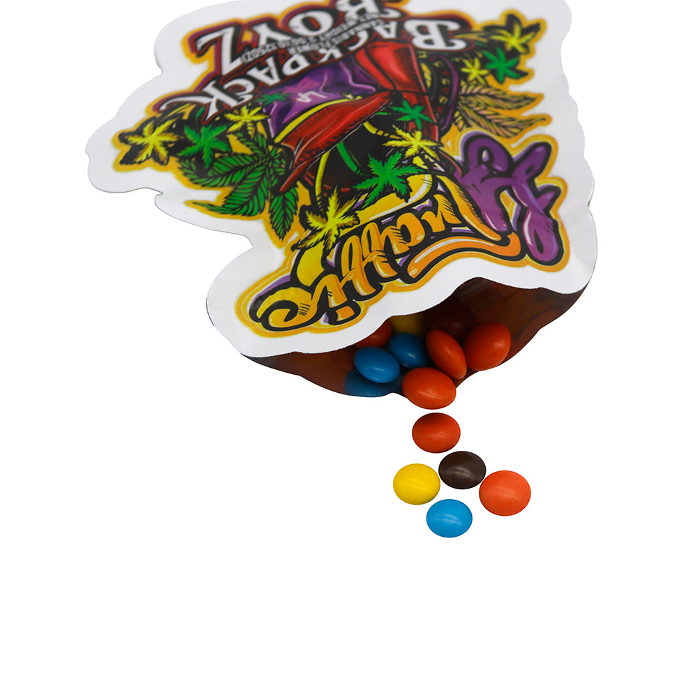 Flat Zipper Seal Bags – LA Traffic Die Cut Smell Proof Mylar Foil