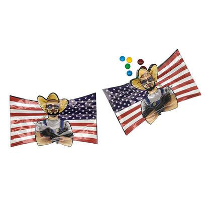 Flat Zipper Seal Bags – Flag Die Cut Shape Smell Proof Mylar Bags