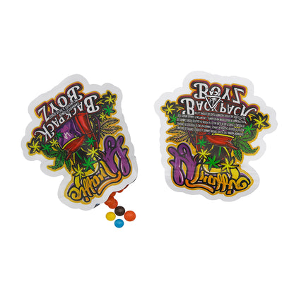 Flat Zipper Seal Bags – LA Traffic Die Cut Smell Proof Mylar Foil