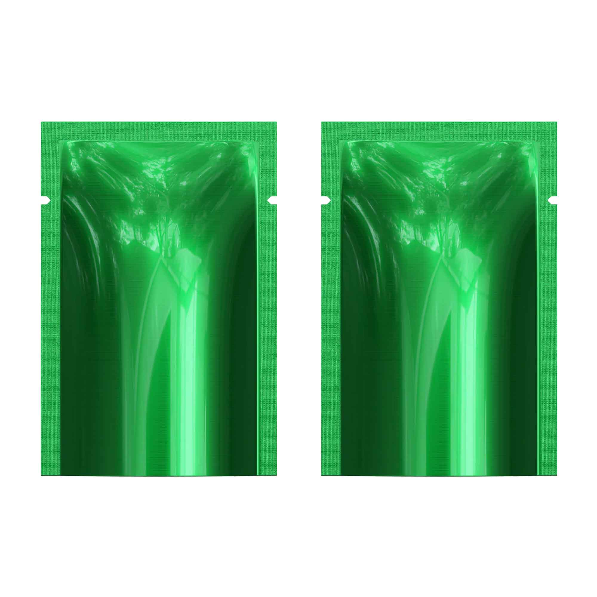 Customizable Glossy Mylar Foil Open Top Bags (Basic Printing)