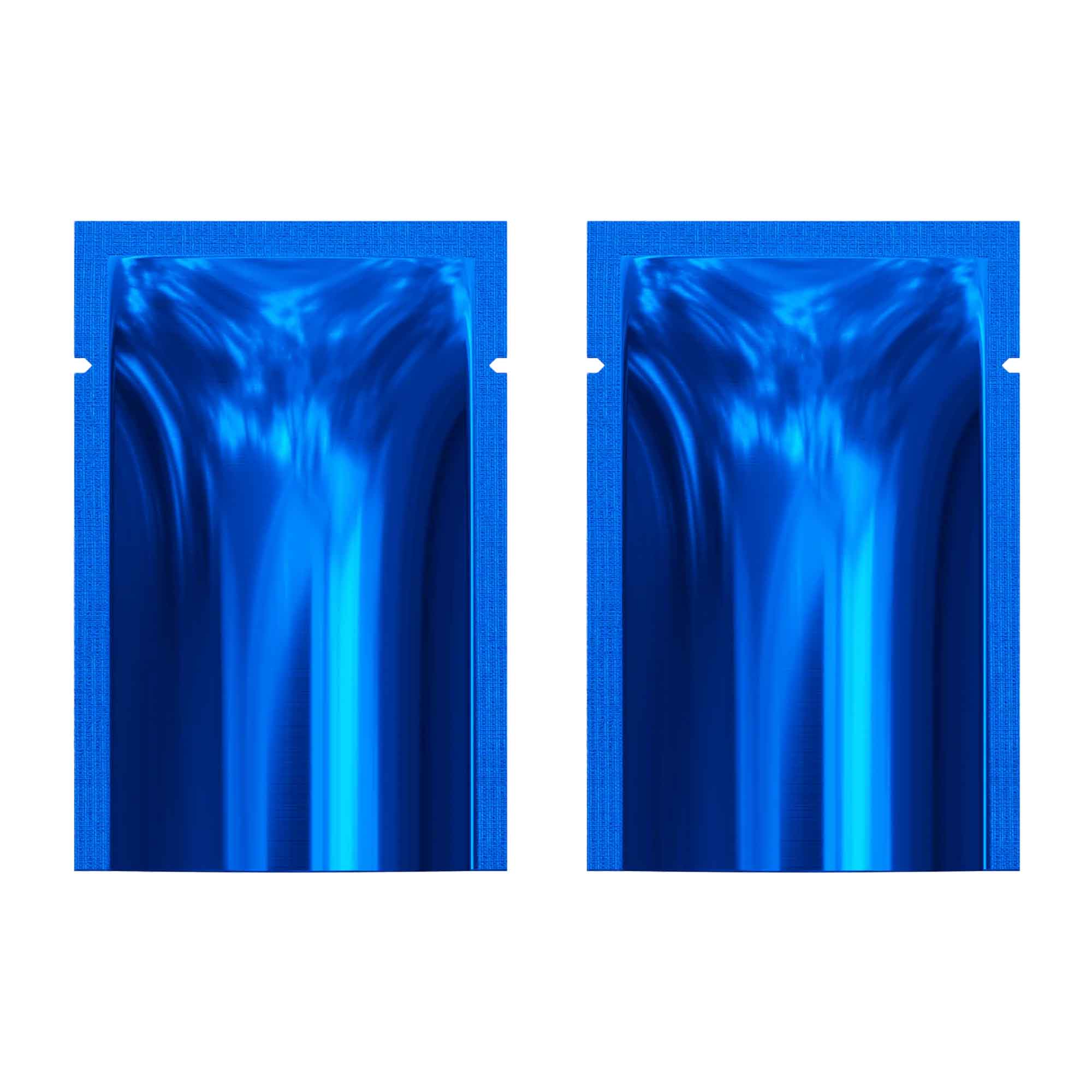 Customizable Glossy Mylar Foil Open Top Bags (Basic Printing)