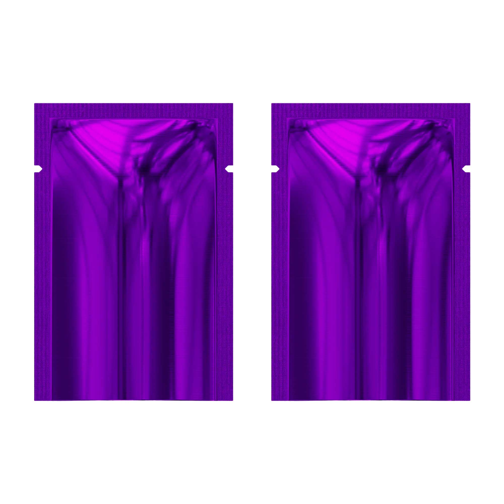 Customizable Glossy Mylar Foil Open Top Bags (Basic Printing)