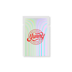 Customizable Glossy Diamond Holographic Mylar Foil Open Top Bags (Basic Printing)